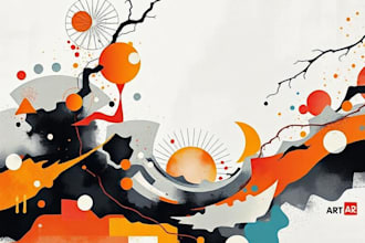 do illustration expressionism art, graffiti, abstract