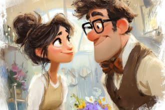 draw cute cartoon character