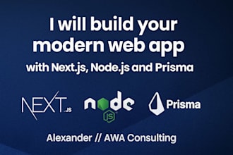 build your modern web app with nextjs nodejs and prisma