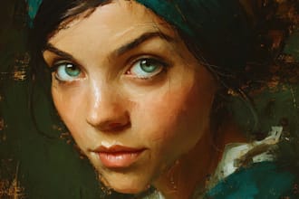 paint your digital oil painting portrait