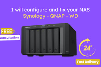 configure, fix, setup synology, qnap, ugreen, or any nas