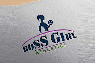 design strange minimal logo for an athletic company