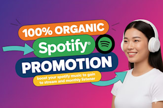 boost your spotify music to gain to stream and monthly listener