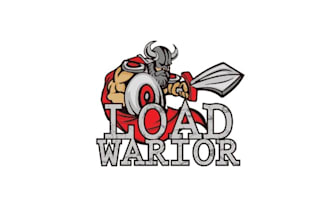 design professional powerful viking logo for load warrior