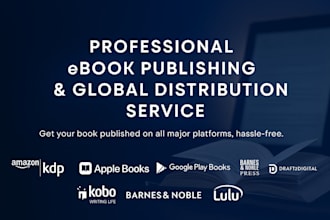 do book publishing, self publishing, and book promotion on amazon KDP, lulu, all