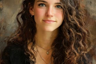 draw digital oil painting, custom portrait from photo