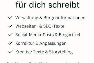 schreiben von klaren, professionelle texten von verwaltung bis marketing