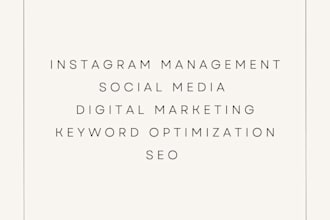 manage your instagram and boost your brand with SEO and digital marketing