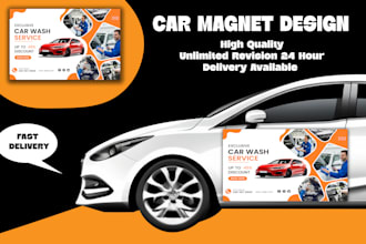 design professional car magnet vehicle sign and truck magnet