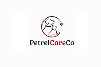 design pet animal pet shop dog cat logo