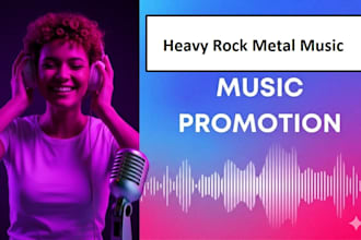 do heavy rock metal music promotion to 900 active metal playlist