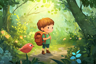 illustrate children story book illustration KDP children