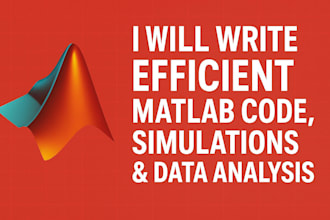 write efficient matlab code, simulations and data analysis