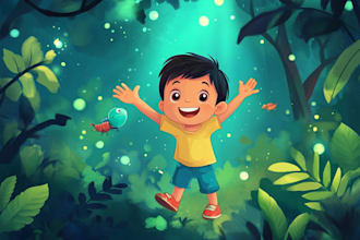 draw children book illustrations and kids book illustrations