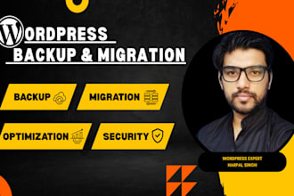 backup and migrate your wordpress website safely