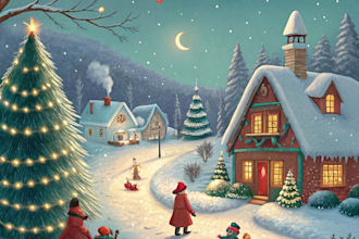design christmas themed illustration
