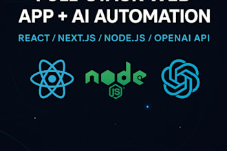full stack web app with ai automation