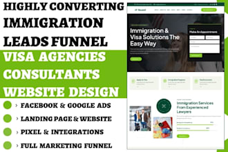 generate law firm leads immigration lawyer visa consultant attorney legal site