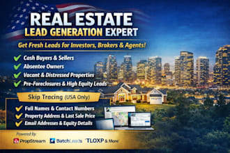 do real estate motivated seller leads and active cash buyers with skip tracing