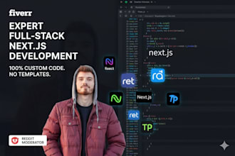 be your expert fullstack nextjs developer 0 reddit moderator
