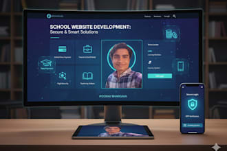 create a professional school website with student friendly customizable design