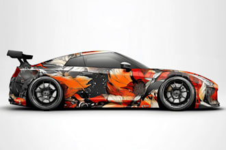 do racing car wrap design, racing car wrap, car wrap design