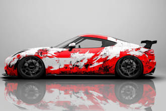 design car wrap, car livery, car decal, car sticker