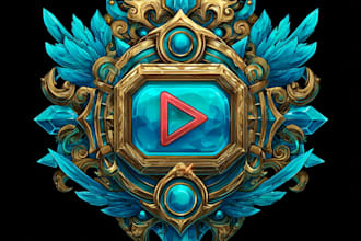 design youtube, and twitter gaming banners and logo
