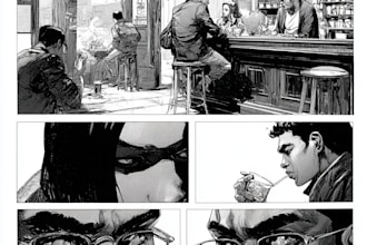 draw comic book illustration, comic illustration, comic book page, comic panel