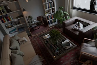 create high quality interior 3d renderings