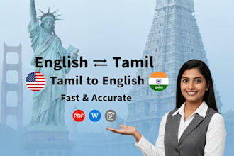 professionally translate english to tamil and tamil to english