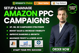 be your amazon ppc expert, setup and optimize ads, sponsored ppc campaighs