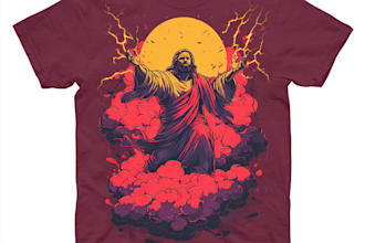 draw religious or christian t shirt design