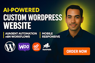 build a custom wordpress website with ai