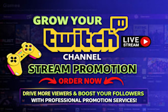 promote your twitch live stream to bring in more live viewers through embedding