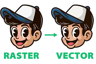 vectorise your cartoon picture