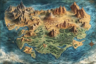 make a fantasy map for fantasy novels board game