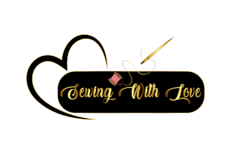 design boutique, handmade, crochet knitting, needles, sewing, and craft logo
