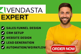 setup your vendasta account, white label CRM, and snapshot reports, automations