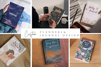 design minimalist planner or journal design