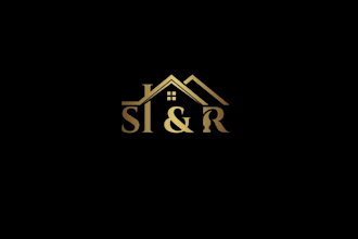 design black gold silver grey scoggins investment remodeling logo