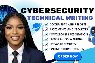 do cybersecurity project report technical writing ebook powerpoint presentation