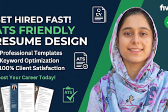 rewrite, edit and design a professional ats resume or CV