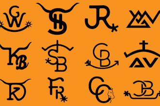 do cattle brand, western, ranch logo creation
