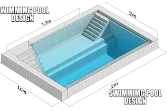 design swimming pool, front yards, backyards and landscape drawing permit