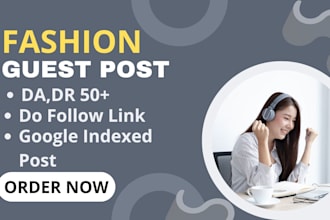 do fashion guest post on high da website