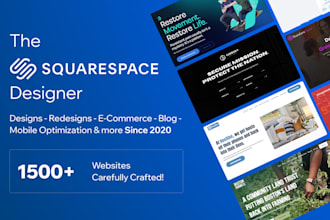 design or redesign your professional squarespace website