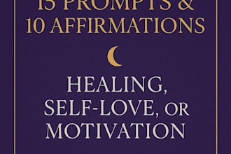 craft affirmations and journal prompts for self care, healing, and empowerment