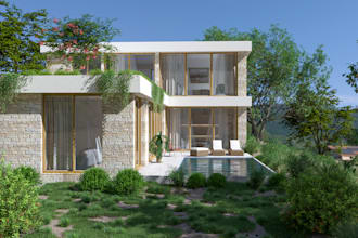 do modern 3d house visualization