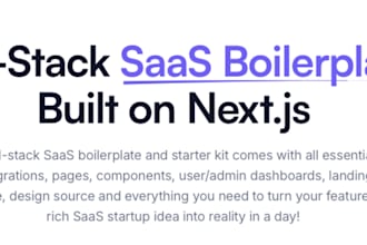 create a full saas app boilerplate in a few hours